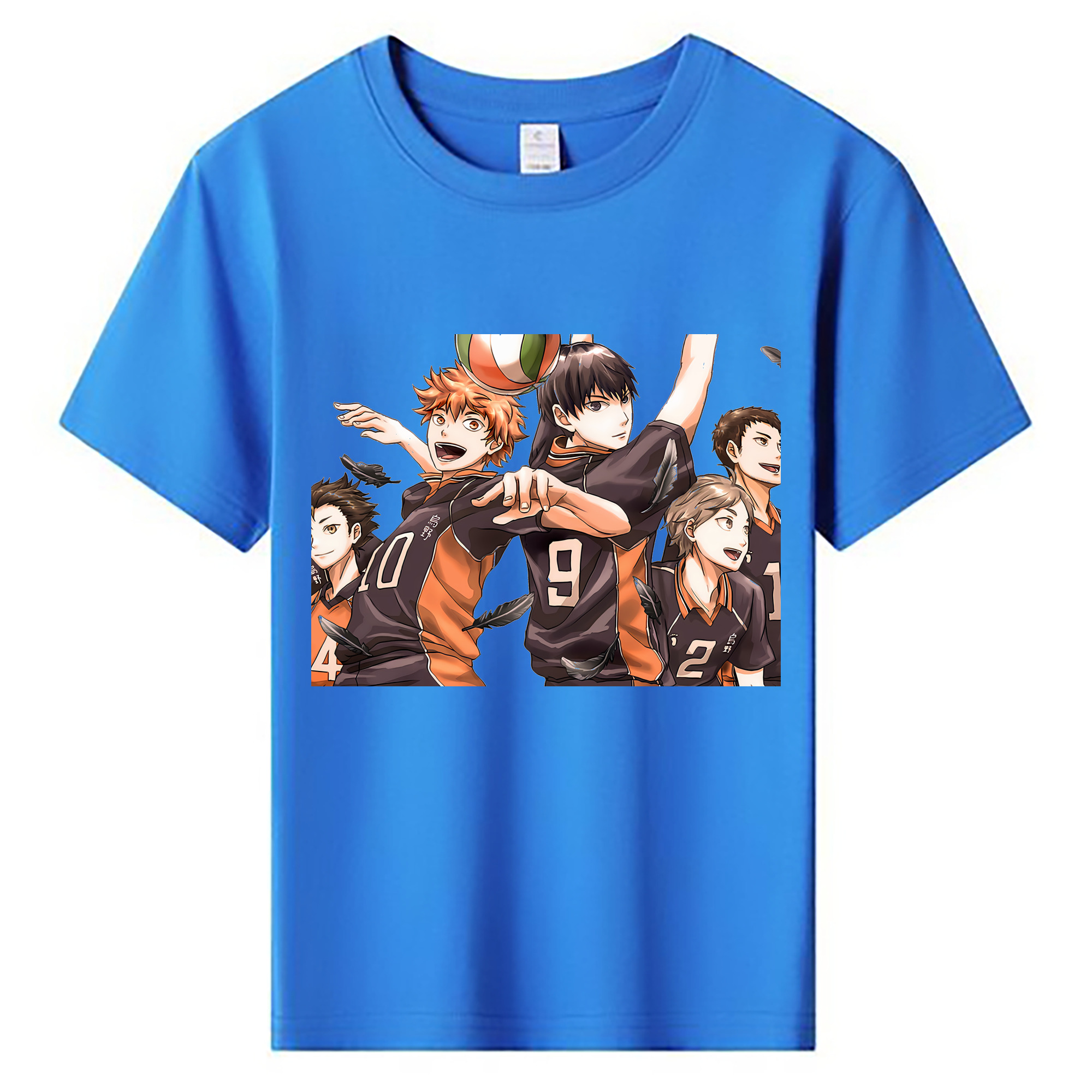 （画像用） ハイキュー!! Haikyu!! 綿100％キッズTシャツ（フロントプリント）